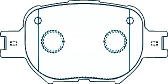 Alternative view of Suitable For Toyota Corolla 2001-Now DB1431 Front Disc Brake Pads