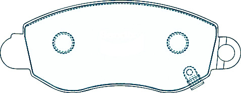 Alternative view of Suitable For Ford Transit 2.3 2.4 [VH] 00-06 DB1436 Front Disc Brake Pads