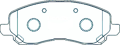 Alternative view of Suitable For Mitsubishi ASX 1.8 2.0 10-On DB1441 Front Disc Brake Pads