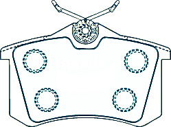 Alternative view of Suitable For Volkswagen Beetle 1.6 3D 2.0 00-05 DB1449 Rear Disc Brake Pads