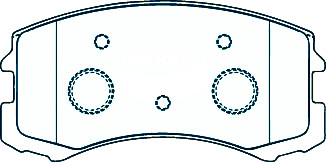 Alternative view of Suitable For Mitsubishi Lancer 2.0 [CS6A] 02-06 DB1455 Front Brake Pads