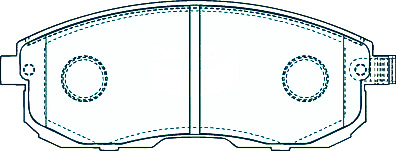 Alternative view of Suitable For Nissan Cefiro A32 92-99 DB1485 Front Disc Brake Pads