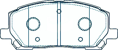 Alternative view of Suitable For Toyota Kluger 3.3 V6 MCU28 03-04 F R DB1488-DB1463 Brake Pads