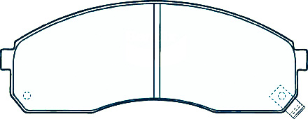 Alternative view of Suitable For Kia Carnival 2.7 VQ 2.5 i UP DB1489 Front Disc Brake Pads