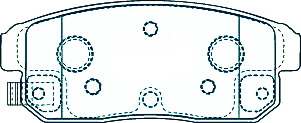 Alternative view of Suitable For Suzuki Ignis 1.5 03-05 DB1493 Rear Disc Brake Pads