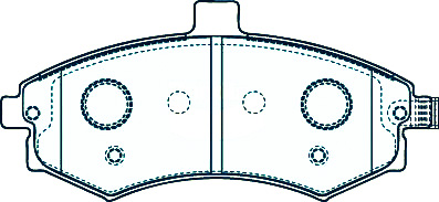Alternative view of Suitable For Hyundai Elantra [XD] 03-06 DB1503 Front Disc Brake Pads