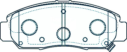 Alternative view of Suitable For Honda Accord Euro 3.0 V6 03-On DB1515 Front Brake Pads