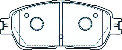 Alternative view of Suitable For Toyota Tarago ACR30R 03-06 DB1519 Front Disc Brake Pads