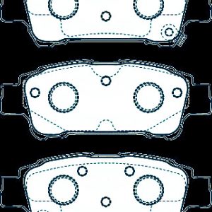 Alternative view of Suitable For Toyota Alphard 3.0L Wag 02-08 DB1660 Rear Disc Brake Pads