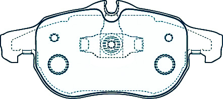 Alternative view of Suitable For Saab 9-3 1.8 2.0 02-15 DB1664 Front Brake Pads