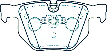 Alternative view of Suitable For BMW X5 [E70] 06-13 DB1694 Rear Disc Brake Pads