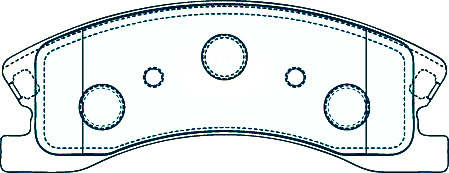 Alternative view of Suitable For Jeep Grand Cherokee WJ 4D 99-00 DB1716 Front Disc Brake Pads