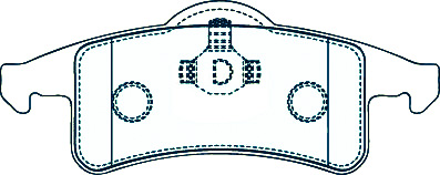 Alternative view of Suitable For Jeep GRAND CHEROKEE 4D Wagon 00-05 DB1717 Rear Disc Brake Pads