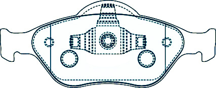 Alternative view of Suitable For Ford Fiesta 1.6 [WQ] 04-08 DB1724 Front Disc Brake Pads
