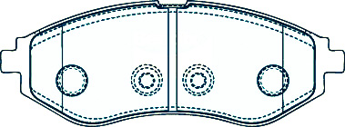 Alternative view of Suitable For Holden Barina TK 1.4 1.6L DB1725 Front Brake Pads