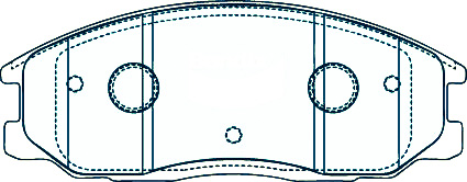 Alternative view of Suitable For Ssangyong Actyon 2.0L 2.3L 2006-2010 DB1745 FRONT Disc Brake Pads