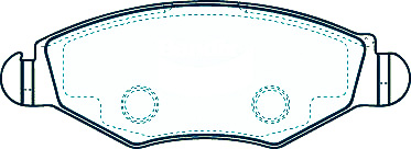 Alternative view of Suitable For Citroen Xsara 1.8 97-01 DB1757 Front Disc Brake Pads