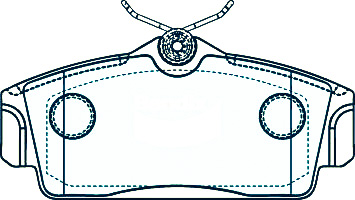 Alternative view of Suitable For Nissan Pulsar 1.8 [N16] Hatch 01-06 DB1761 Front Brake Pads