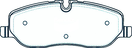Alternative view of Suitable For Range Rover Sport 4.4 V8 Lucas 2005-2009 DB1780 Front Disc Brake Pads