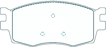 Alternative view of Suitable For Hyundai i20 1.4 1.6 Hatch 08-15 DB1787 Front Disc Brake Pads
