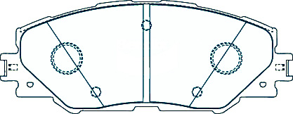 Alternative view of Suitable For Toyota Prius-V ZVW40 1.8 Wag 3/12-On DB1801 Front Brake Pads