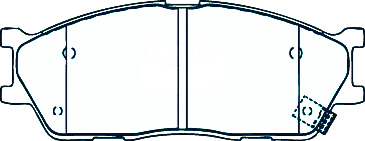 Alternative view of Suitable For Kia Rio 1.5 4D 5D 00-05 DB1805 Front Disc Brake Pads