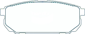 Alternative view of Suitable For Kia SORENTO BL 3.5L V6 03-07 DB1816 Rear Disc Brake Pads