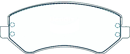 Alternative view of Suitable For Jeep Cherokee 3.7 [KJ] 01-08 DB1828 Front Disc Brake Pads