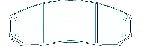 Alternative view of Suitable For Nissan Pathfinder 07/05-On 2.5td 4.0 V6 R51 DB1835 Front Brake Pad