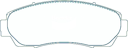 Alternative view of Suitable For Honda CR-V 2.0L 2.2L 2.4L 2008-On DB1720 Front Disc Brake Pads