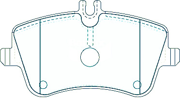 Alternative view of Suitable For Mercedes CLC 160 1.6 W203 Coupe 01-09 DB1921 Front Brake Pads