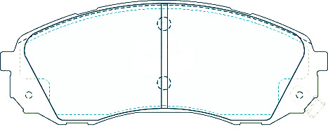 Alternative view of Suitable For Kia Carnival 2.7 V6 VQ DB1940 Front Disc Brake Pads