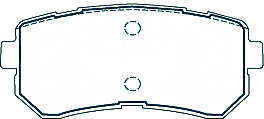 Online sale Hyundai Accent Front + Rear Brake Pads DB1252-DB1943