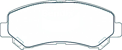 Alternative view of Suitable For Nissan Dualis X-Trail DB1946 Front Disc Brake Pads