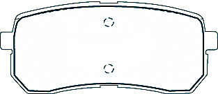Alternative view of Suitable For Kia Grand Carnival 05-08 DB1957 Rear Disc Brake Pads