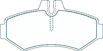 Alternative view of Suitable For Dodge Sprinter 2500 2.5 ATE/Bosch 04-On DB1961 Rear Brake Pads
