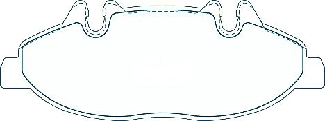 Alternative view of Suitable For Mercedes Vito 115 2.1 CDi W639 04-08 DB1965-DB1966 F R Brake Pads