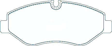 Alternative view of Suitable For Volkswagen Crafter 35 2.5 TDi 06–18 DB1973 Front Brake Pads