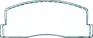 Alternative view of Suitable For Honda Accord 1.6 Sedan 82-83 DB280 Front Disc Brake Pads