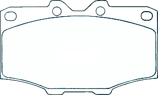 Alternative view of Suitable For Toyota HiLux LN60 YN62 YN63 YN65 81-83 DB288 Front Brake Pads
