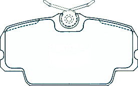 Alternative view of Suitable For Mercedes Benz 190 Series 82-93 DB320 Front Disc Brake Pads