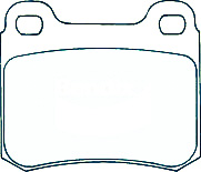 Alternative view of Suitable For Mercedes Benz 190 190E 190D 2.0 2.5 83-93 DB328 Rear Brake Pads