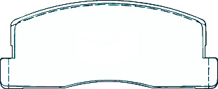 Alternative view of Suitable For Honda Accord [SY SJ] 83-84 DB384 Front Disc Brake Pads