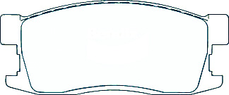 Alternative view of Suitable For Rover Quintet Hatchback 1.6 Litre 83-86 DB386 Front Disc Brake Pads