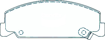 Alternative view of Suitable For Honda Civic [EE] 88-89 DB390 Front Disc Brake Pads
