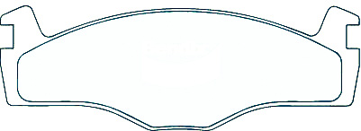Alternative view of Suitable For Volkswagen Golf 1.4i,1.8i,1.9iD,1.9TD 91-97 DB400 Front Brake Pads