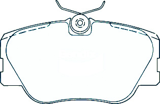 Alternative view of Suitable For Mercedes-Benz 230 2.3 Coupe C124 87-90 DB425 Front Brake Pads