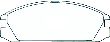 Alternative view of Suitable For Honda Accord DX LX 2/3DR 87-89 DB429 Front Disc Brake Pads