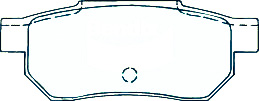 Alternative view of Suitable For Honda PRELUDE [AB] 83-87 DB430 Rear Disc Brake Pads