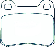 Alternative view of Suitable For Mercedes 180 Series 180E 1.8 92-94 DB433 Rear Disc Brake Pads